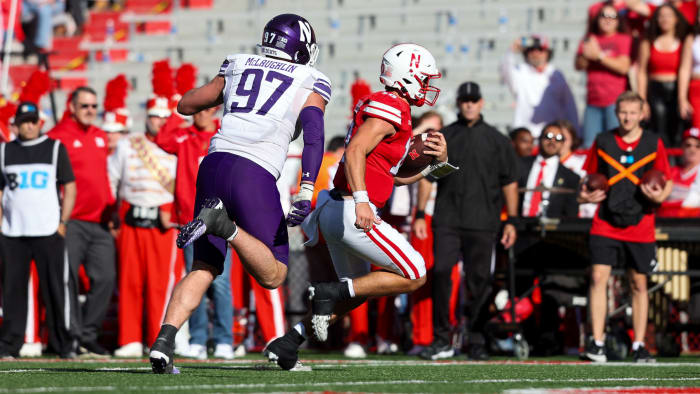 Haarberg Heinrich Haarberg 1 2023 Nebraska vs Northwestern football